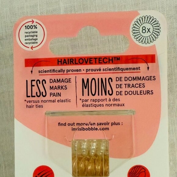 Invisibobble Original Traceless Hair Ring Value Pack 8x Spiral Ponytail Holder - Picture 3 of 8